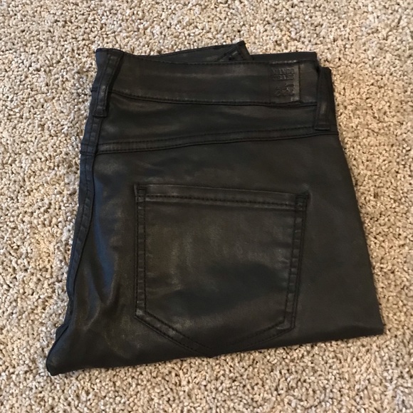 Mango Denim - MNG Mango black wax skinny jeans